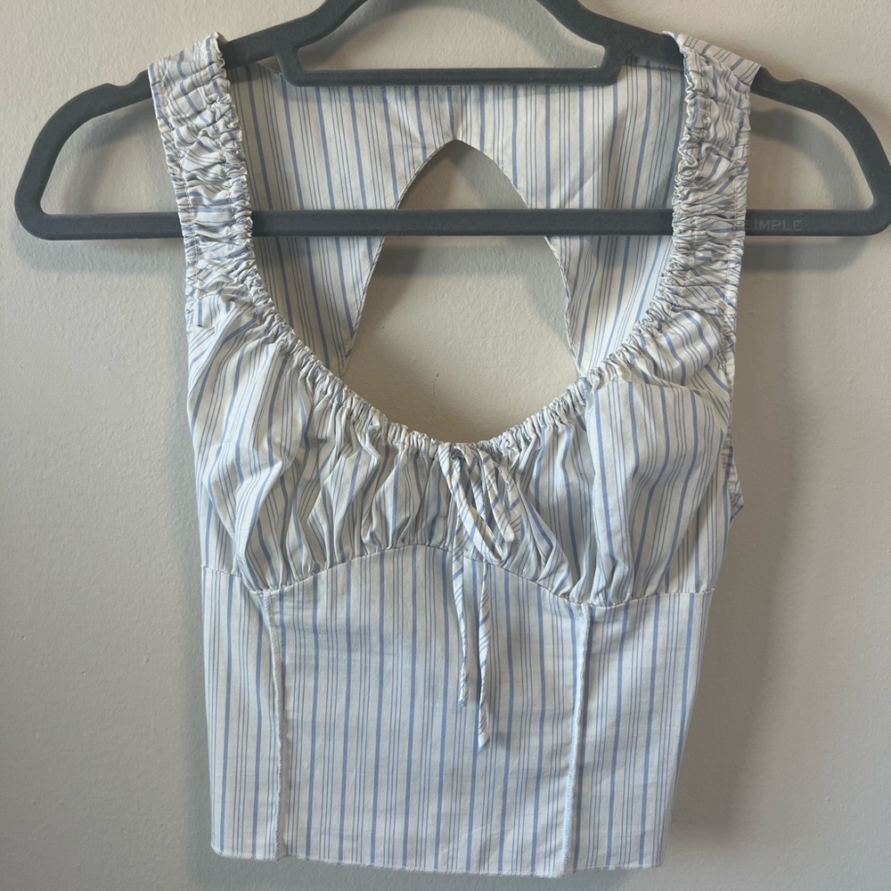 NWT UO Kimchi Blue White and blue striped blouse - XS